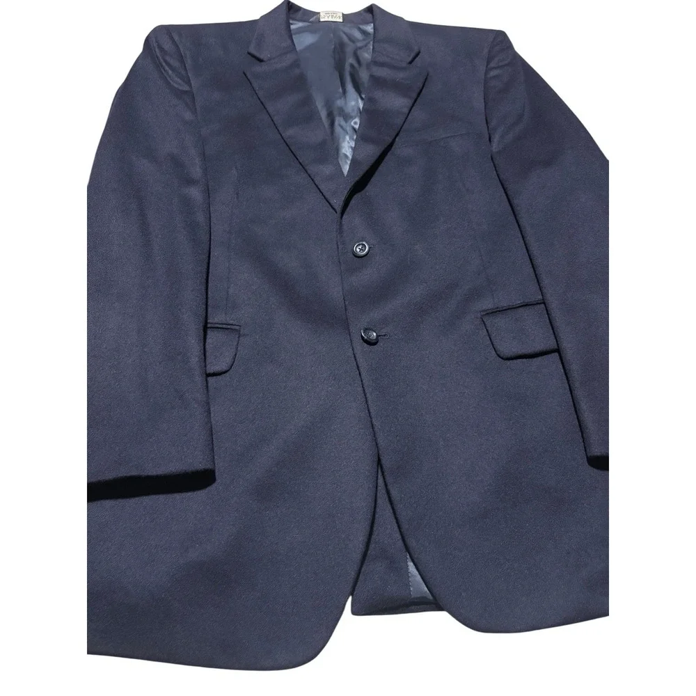 Jos. A. Bank 100% CASHMERE Blazer Men's 44R Navy Sport Coat - Flaws - Fair